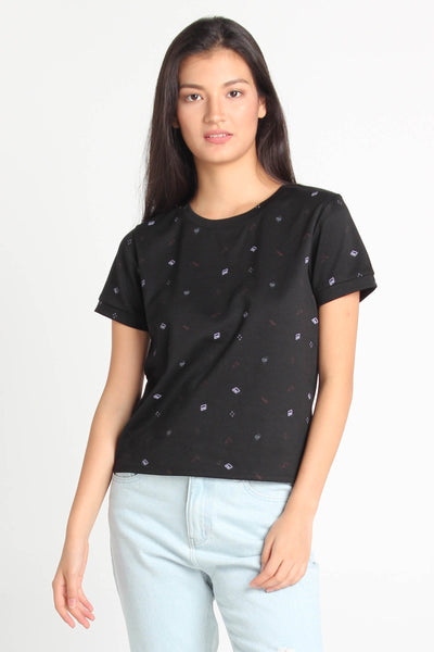 Boxy Fit Tee With All-Over Print