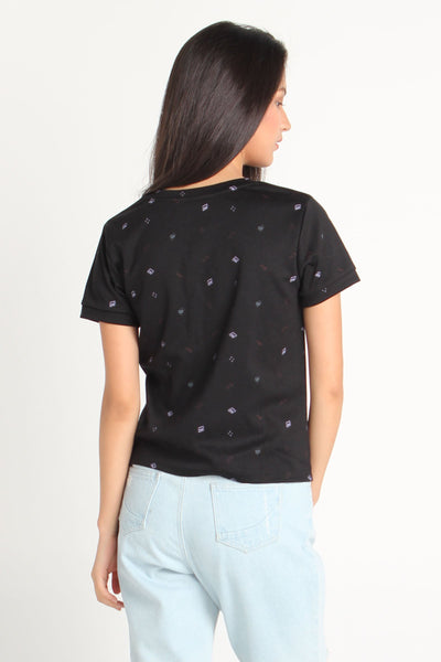 Boxy Fit Tee With All-Over Print