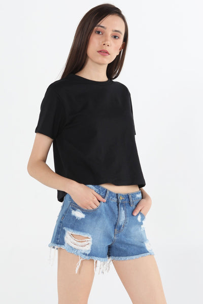 Boxy Tee With Knot Detail