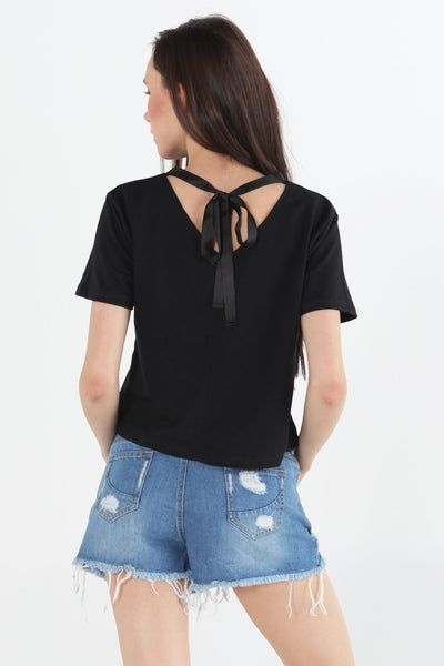 Boxy Tee With Knot Detail
