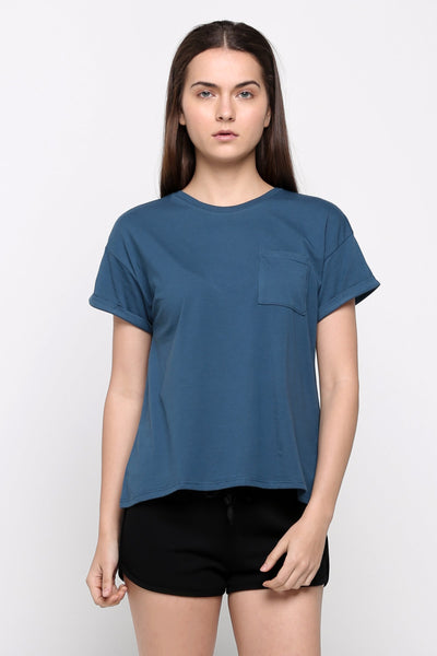 Boxy Tee With Pocket