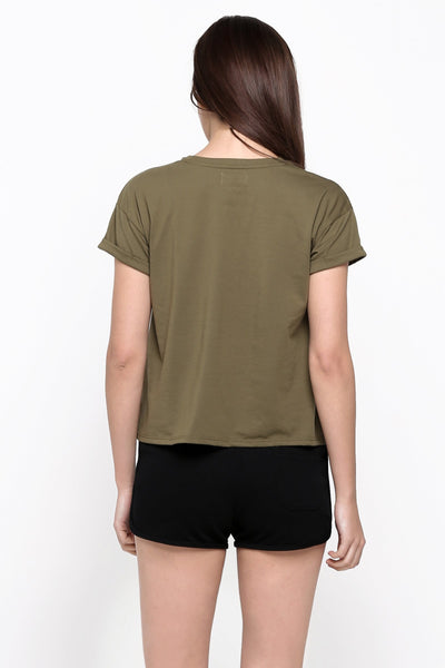 Boxy Tee With Pocket