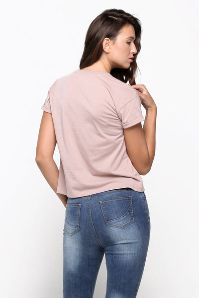 Boxy Tee With Pocket