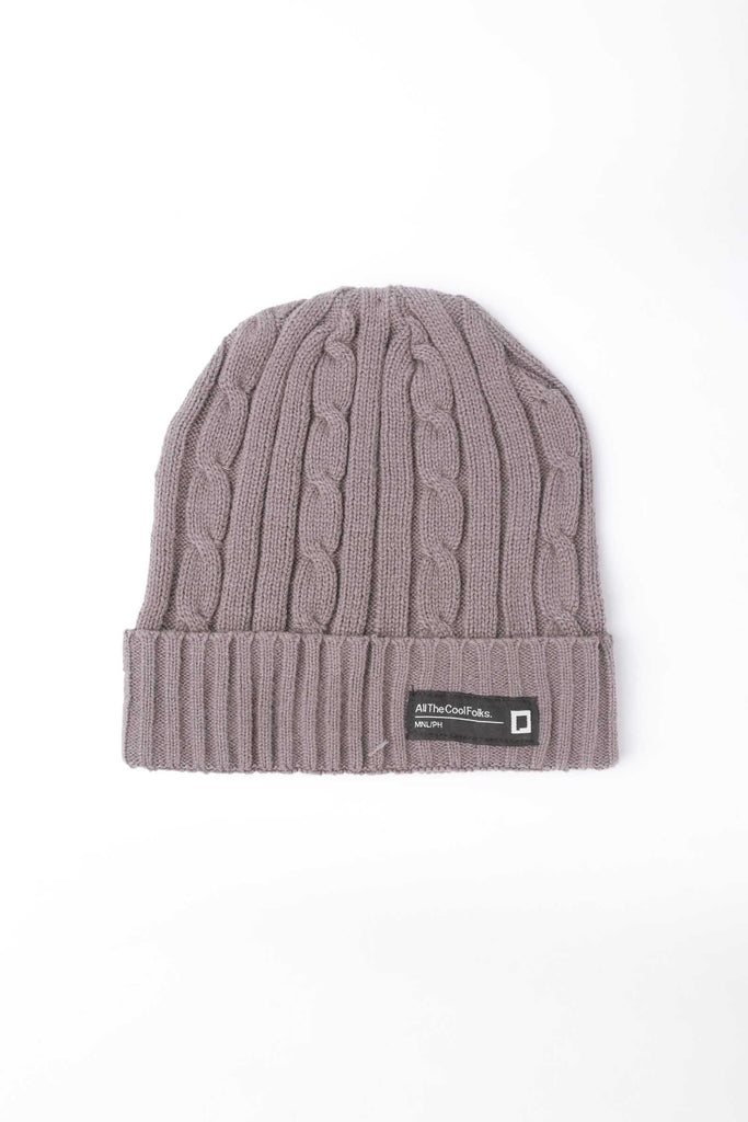 Textured Beanie With Patch