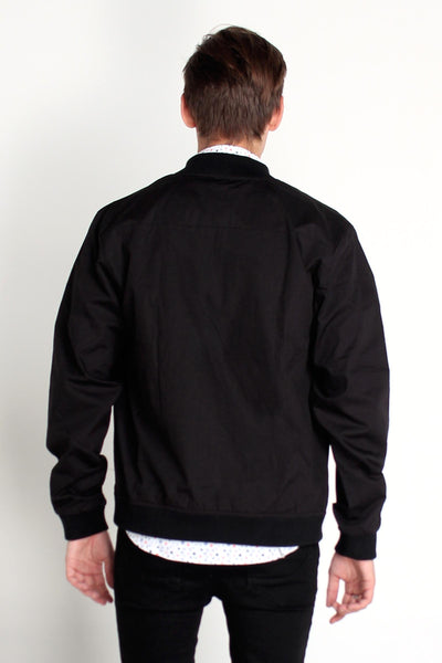 Bomber Jacket With Cut & Sew Panel