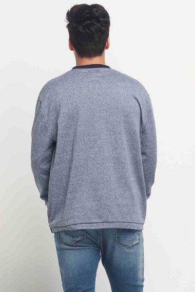 Relaxed Fit Pullover With Cut & Sew Panel