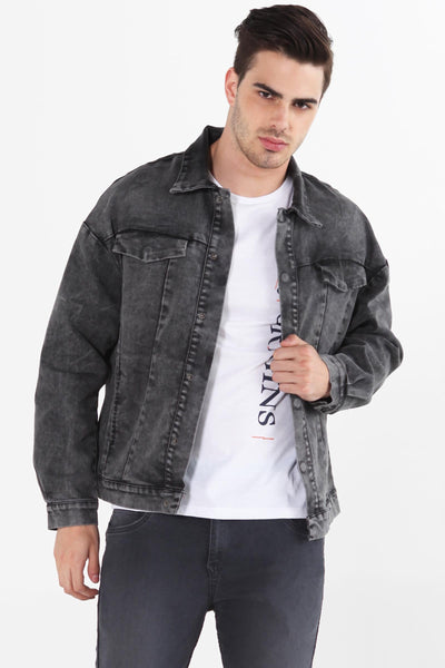 Denim Jacket With Back Print