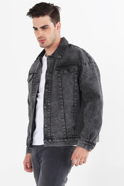 Denim Jacket With Back Print