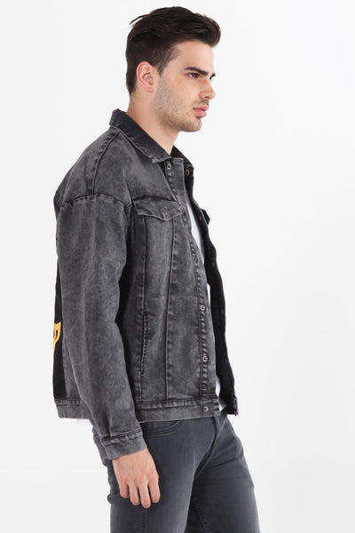 Denim Jacket With Back Print