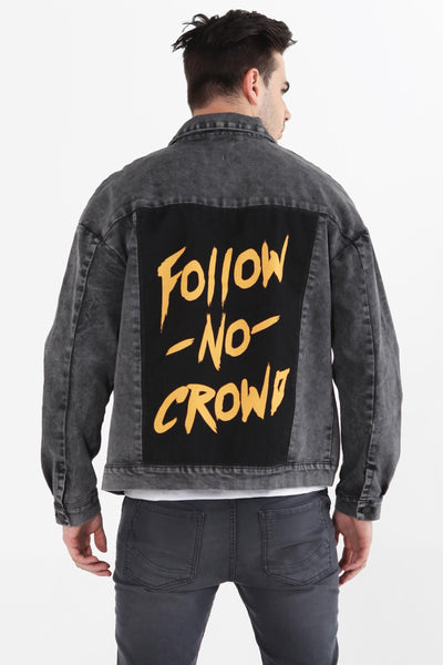 Denim Jacket With Back Print