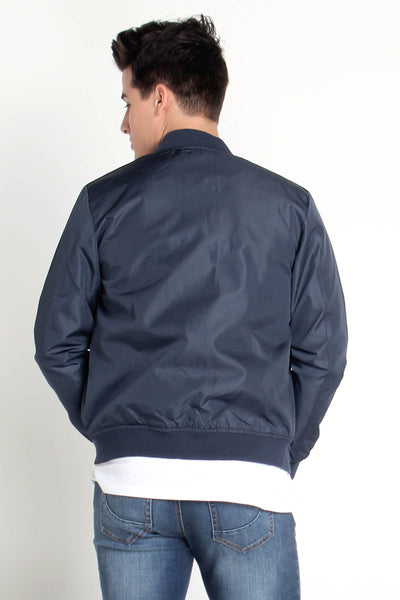 Bomber Jacket With Cut & Sew Panel
