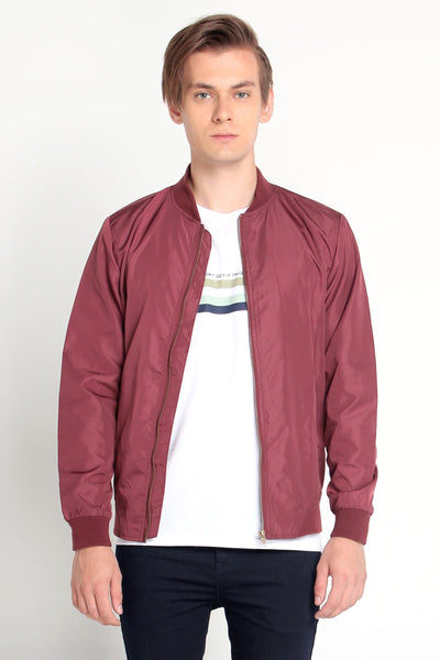 Bomber Jacket With Cut & Sew Panel
