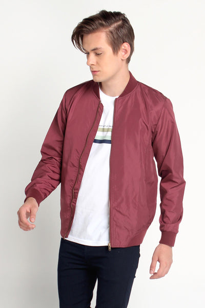 Bomber Jacket With Cut & Sew Panel
