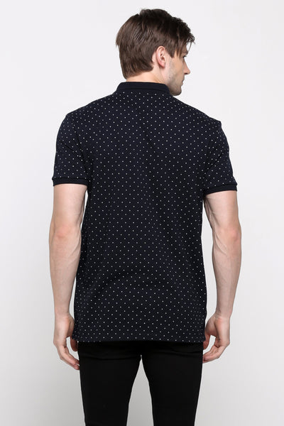 Polo Shirt With All-Over Print