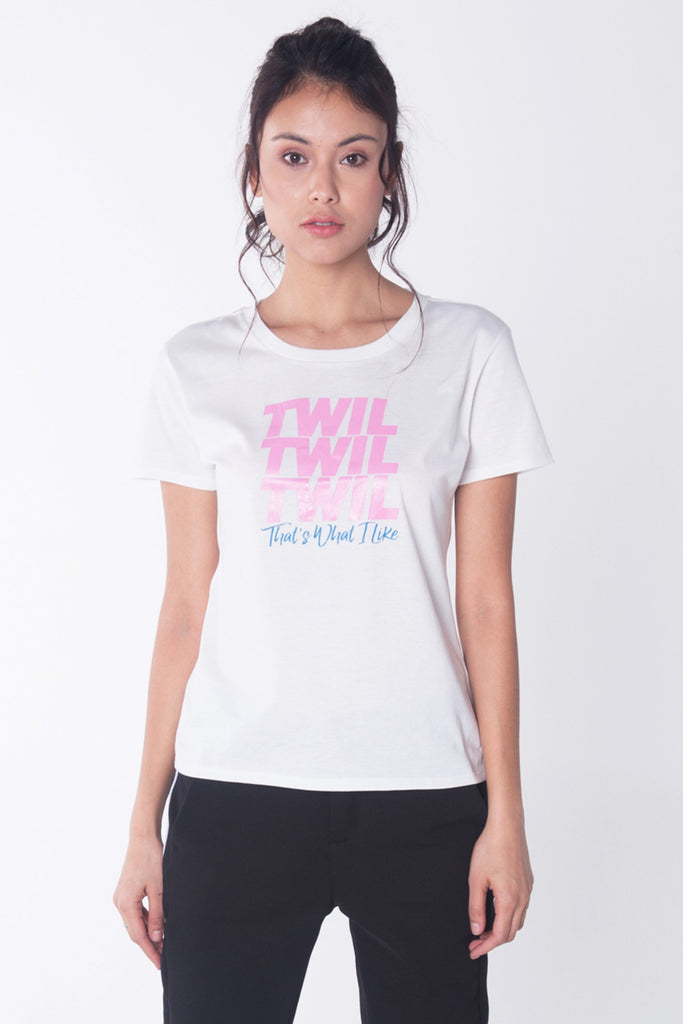Semi Fit Tee With Graphic Print