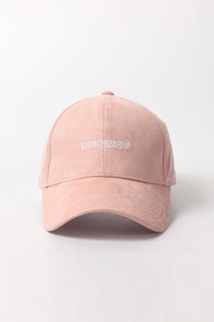 Varsity Baseball Cap With Text Embroidery