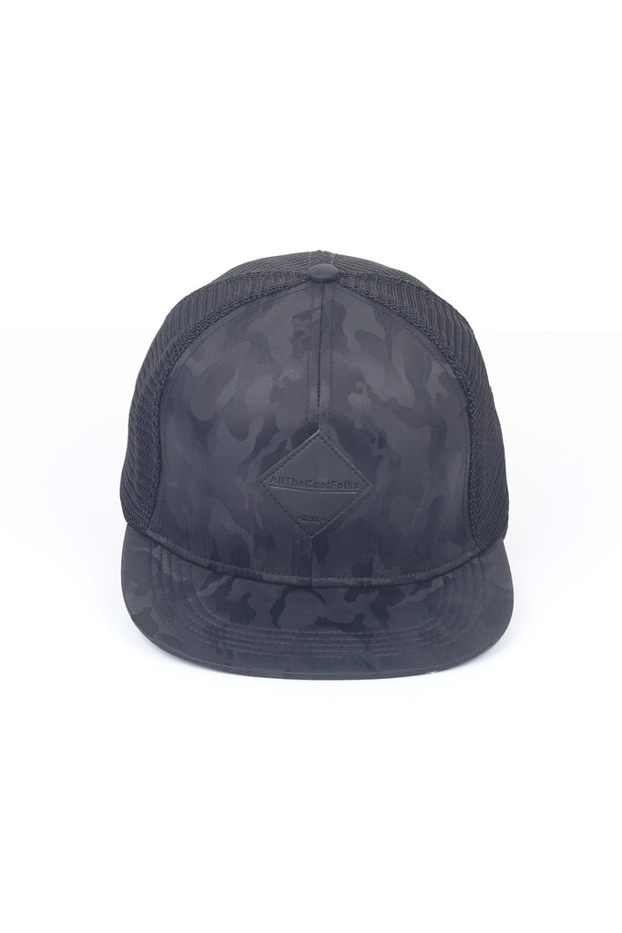Suede Trucker Cap With Patch