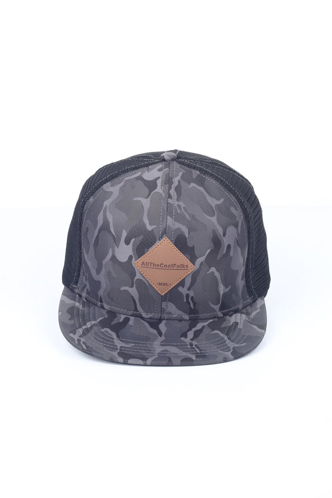 Suede Trucker Cap With Patch