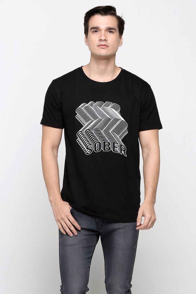 Semi Fit Tee With Graphic Print
