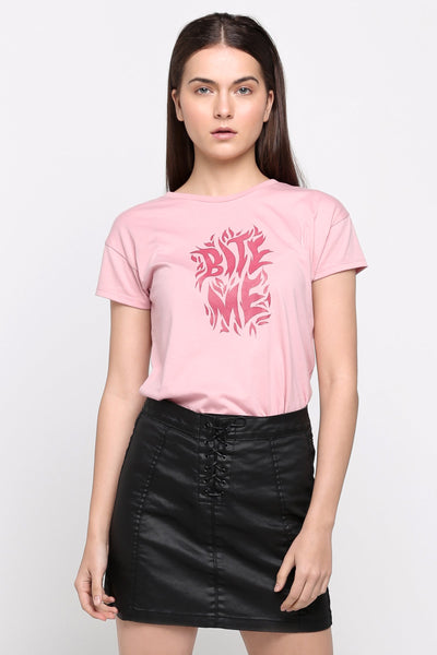 Boxy Tee With Graphic Print
