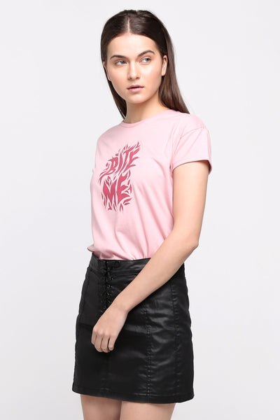 Boxy Tee With Graphic Print