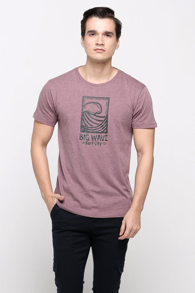 Semi Fit Tee With Graphic Print