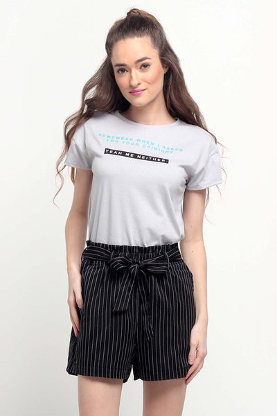 Boxy Fit Tee With Graphic Print