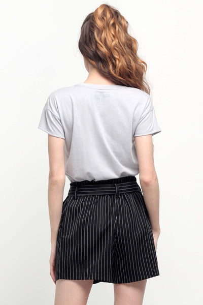 Boxy Fit Tee With Graphic Print