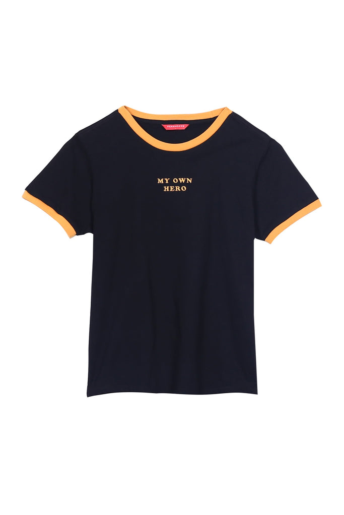 Women's Semi Fit Tee With Embroidery