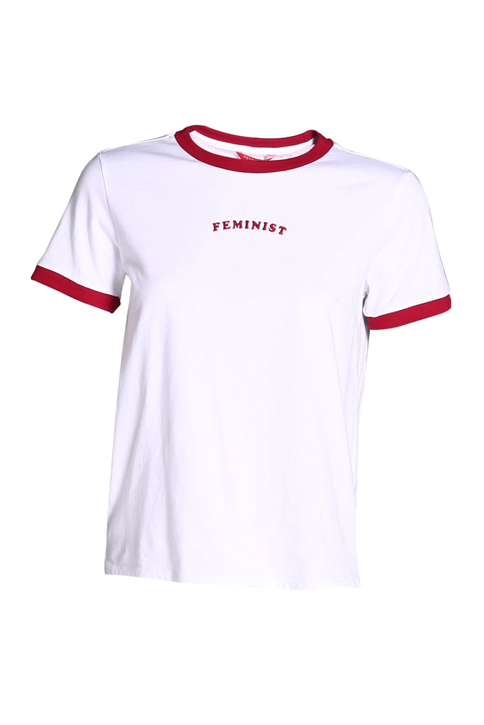 Women's Semi Fit Tee With Embroidery