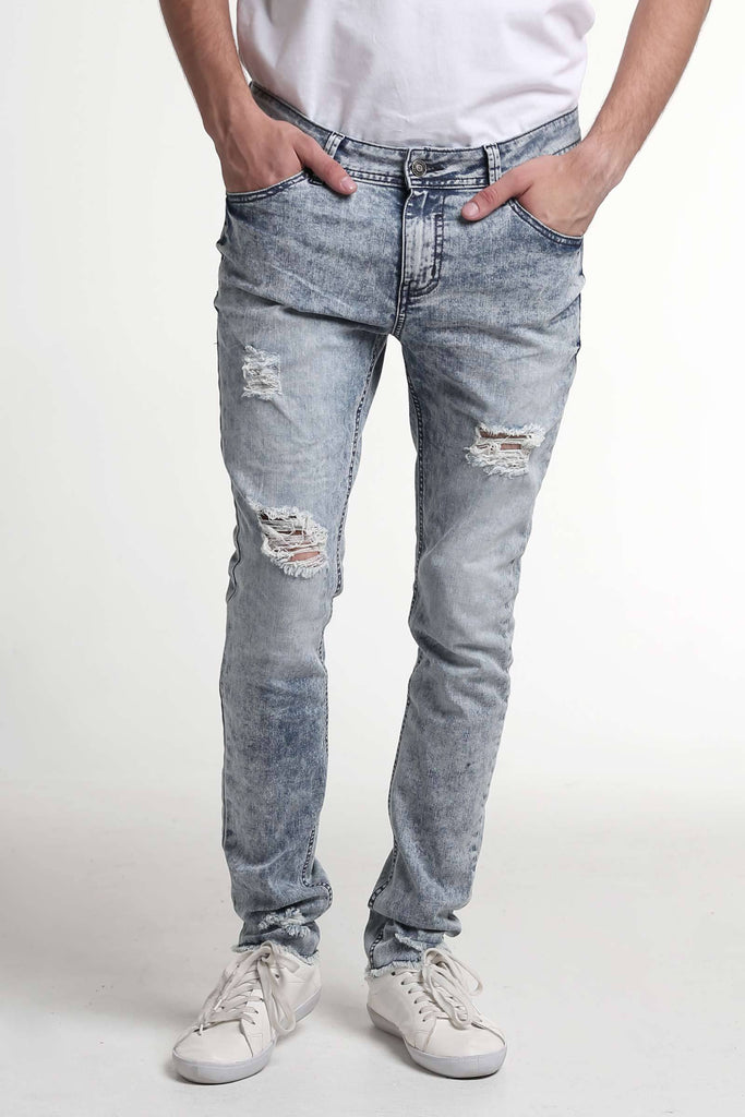 Skinny Fit Ripped Jeans