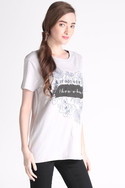 Boxy Tee With Graphic Print