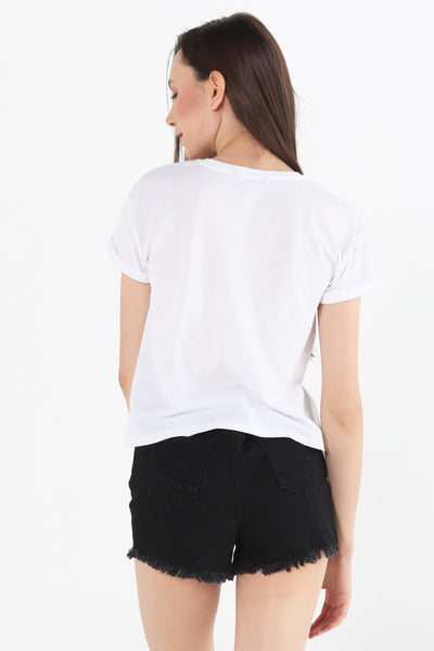 Boxy Tee With Pocket