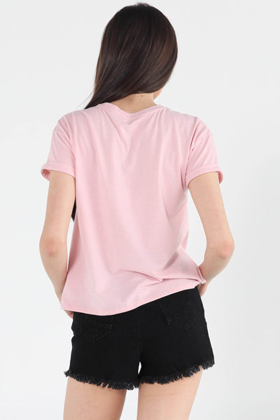 Boxy Tee With Pocket