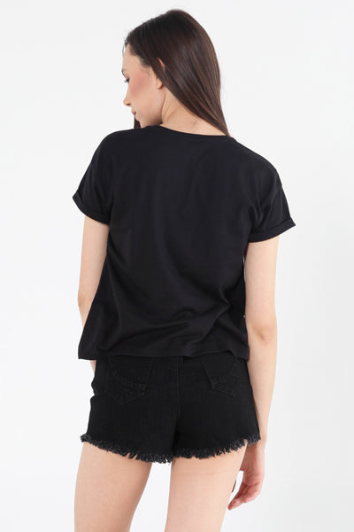 Boxy Tee With Pocket
