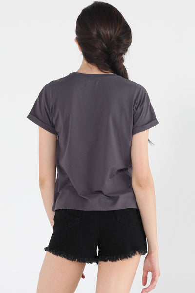Boxy Tee With Pocket