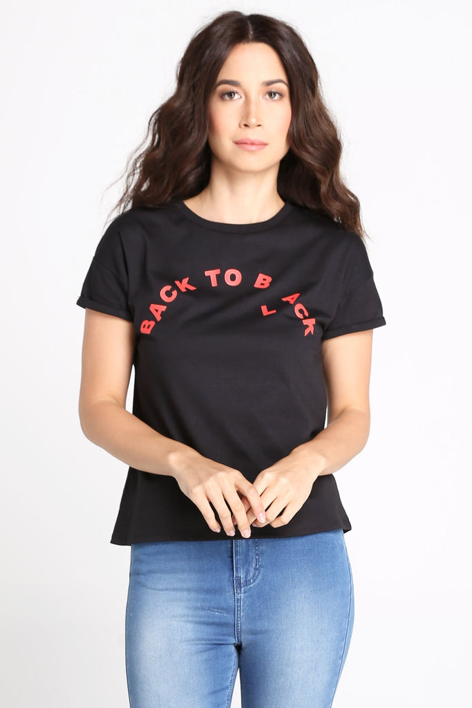 Semi Fit Tee With Graphic Print
