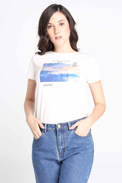 Amboy Regular Fit Tee With Graphic Print