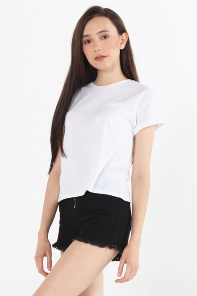Boxy Tee With Pocket