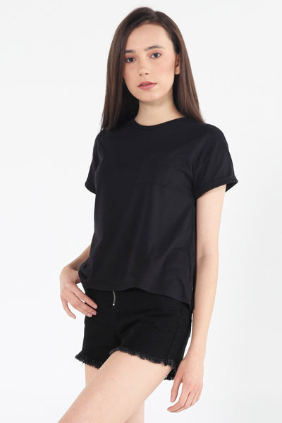Boxy Tee With Pocket