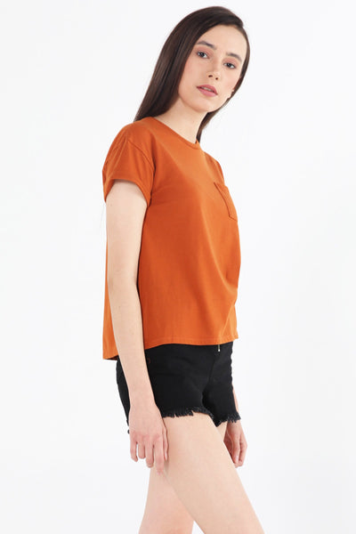 Boxy Tee With Pocket