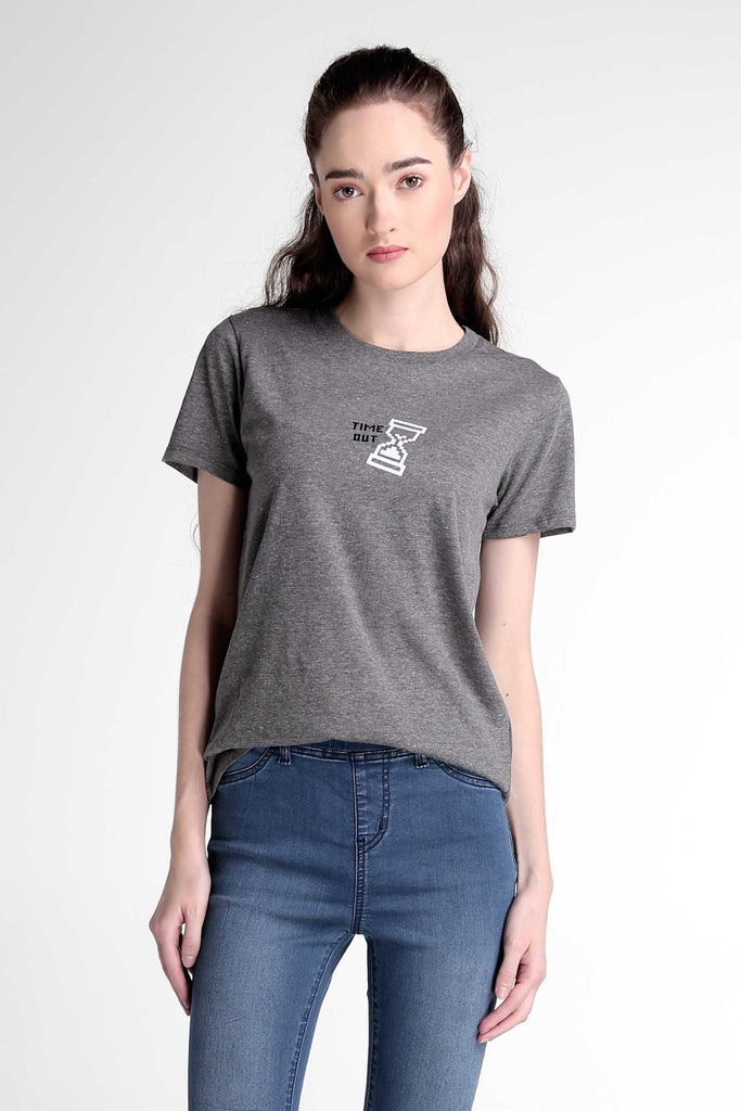 Semi Fit Tee With Graphic Print