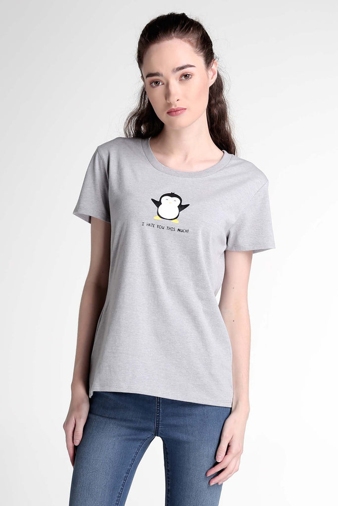 Semi Fit Tee With Graphic Print
