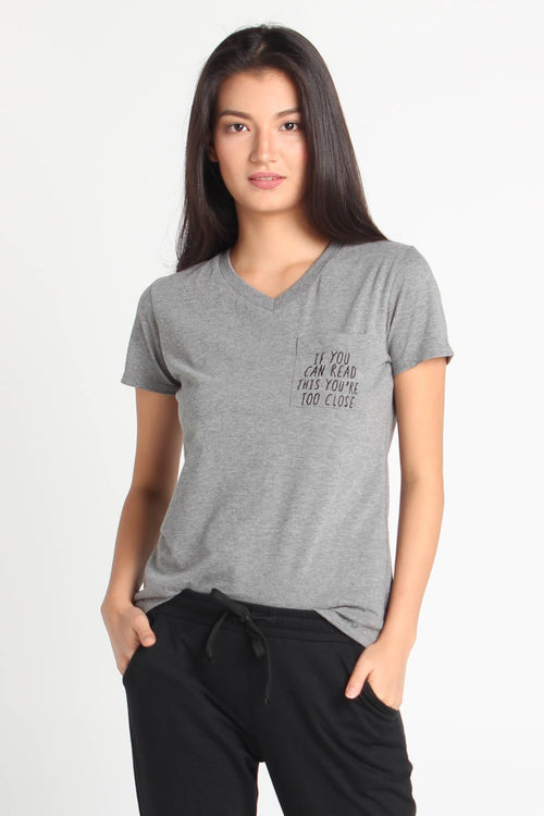 Semi Fit Tee With Pocket Embroidery
