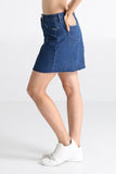 Re-Tooled A-line Denim Skirt