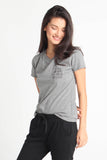 Semi Fit Tee With Pocket Embroidery