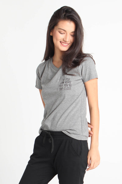 Semi Fit Tee With Pocket Embroidery