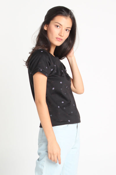 Boxy Fit Tee With All-Over Print