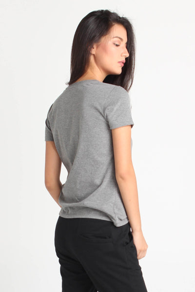 Semi Fit Tee With Pocket Embroidery