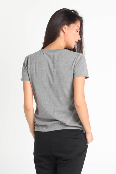 Semi Fit Tee With Pocket Embroidery